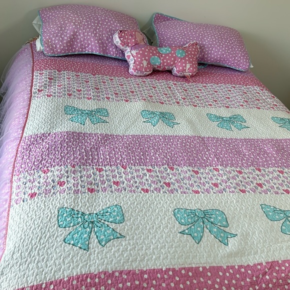 Maggie Miller 4 Pc. Cotton Double/Queen Quilt Comforter Set w/Pillowcases - Picture 10 of 17